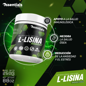 l lisina essentials x 250gr