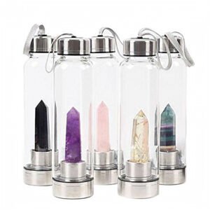 termo botella de agua cristal de cuarzo